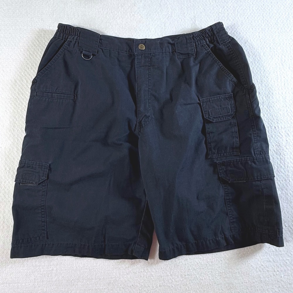 5.11 Tactical Cargo Shorts Mens 36 Ripstop‎ Multi-Pocket Utility Black